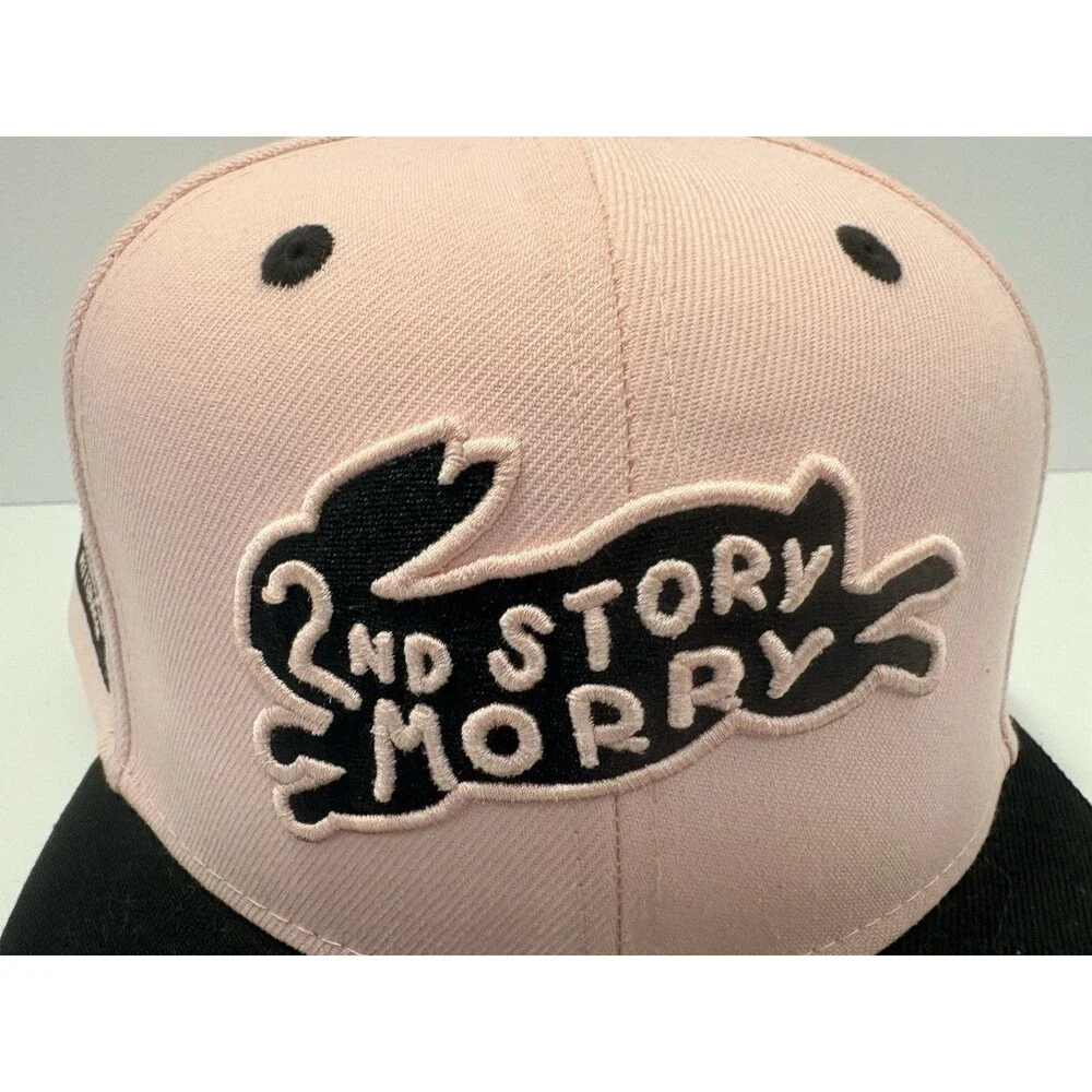 2nd Story Morry Fitted Hat Pink Size 7 3/8 NWT Physical Culture Supply Co.